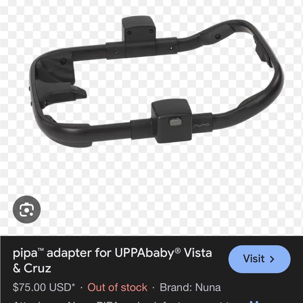 Nuna Pipa Adapter for Uppababy Cruz Vista